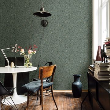 Show details for Posey Green Vines Wallpaper