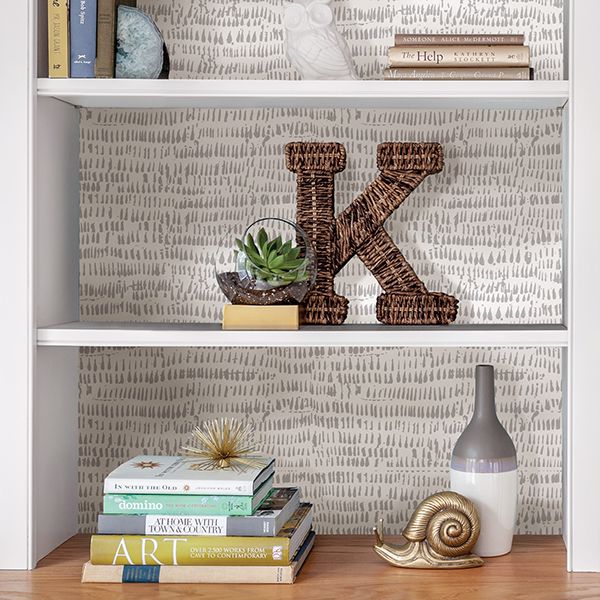 NU3387 Kylver Grey Peel and Stick Wallpaper by NuWallpaper