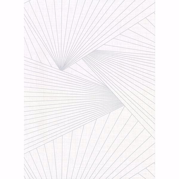 Picture of Berkeley White Geometric Faux Linen Wallpaper