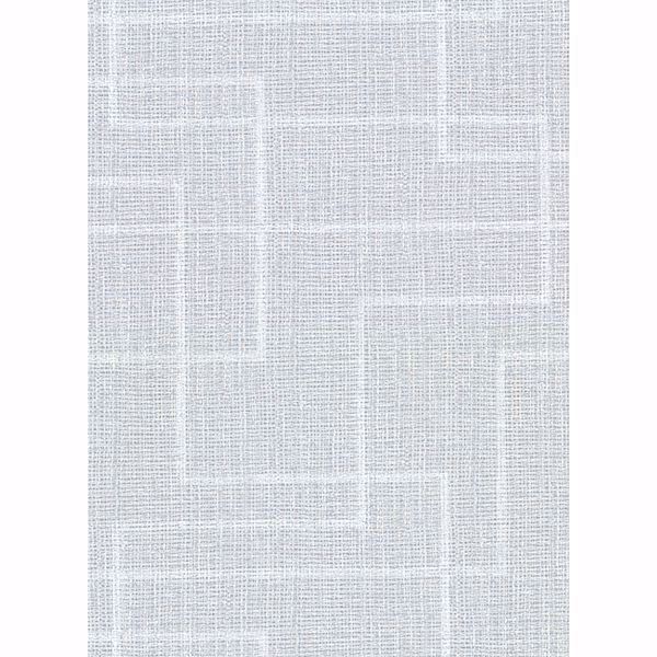 Picture of Clarendon Sky Blue Geometric Faux Grasscloth Wallpaper