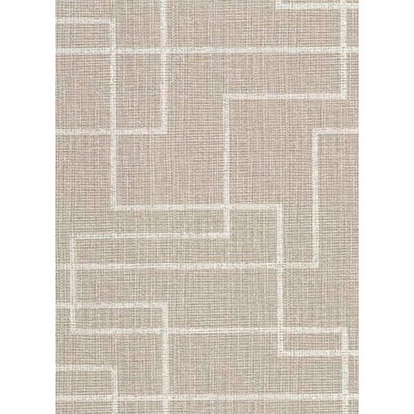 Picture of Clarendon Brown Faux Grasscloth Wallpaper