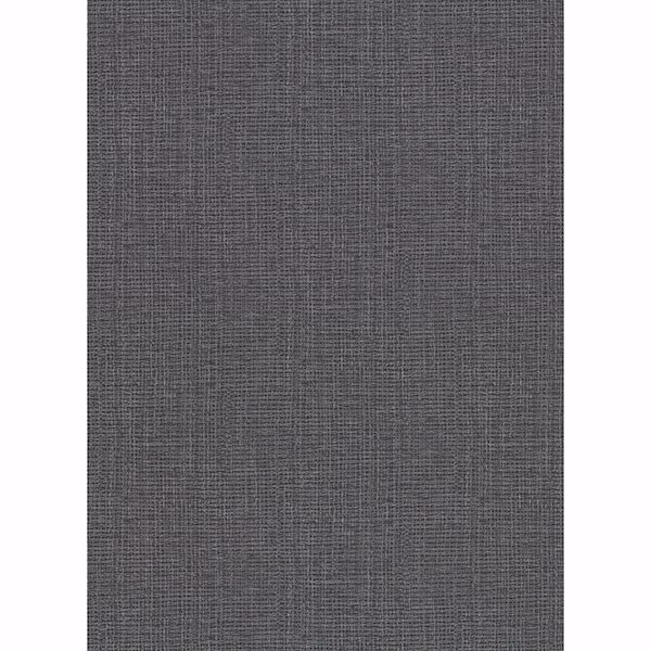 Picture of Claremont Charcoal Faux Grasscloth Wallpaper