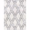 Picture of Dartmouth Light Grey Faux Plaster Geometric Wallpaper