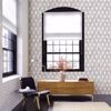 Picture of Dartmouth Light Grey Faux Plaster Geometric Wallpaper
