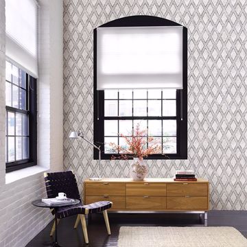 Show details for Dartmouth Light Grey Faux Plaster Geometric Wallpaper