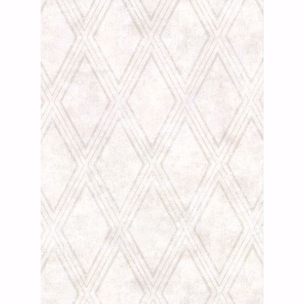 Picture of Dartmouth Cream Faux Plaster Geometric Wallpaper