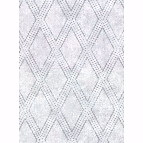 Picture of Dartmouth Sky Blue Faux Plaster Geometric Wallpaper