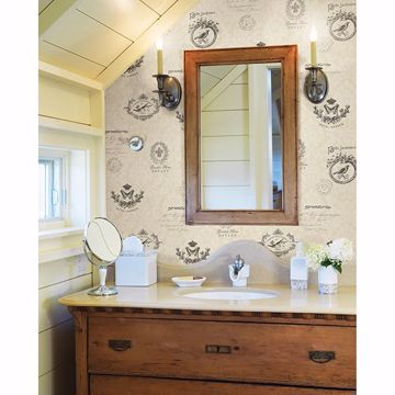 Show details for Belle Jardin Beige Damask Wallpaper