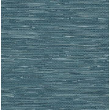 Picture of Natalie Teal Weave Texture Wallpaper