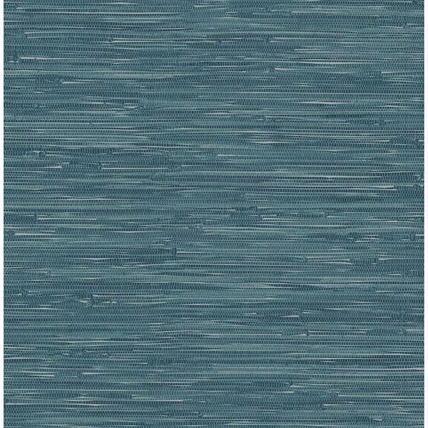 Picture of Natalie Teal Weave Texture Wallpaper