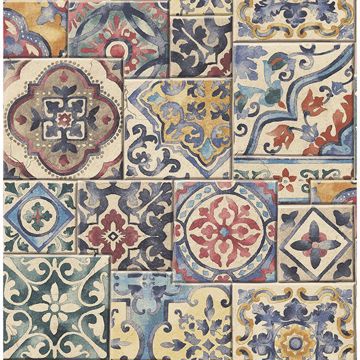 Picture of Marrakesh Multicolor Global Tiles Wallpaper