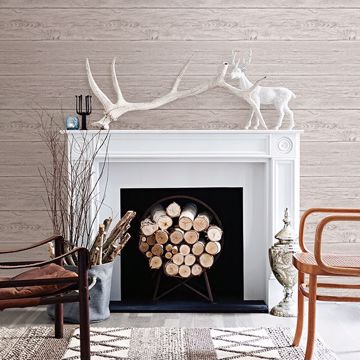 Show details for Adair Dove Shiplap Wallpaper
