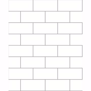 Show details for Easton Off-White Subway Tile Wallpaper