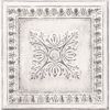 Picture of Hazley White Ornamental Tin Tile Wallpaper