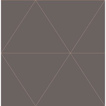 Picture of Twilight Taupe Modern Geometric Wallpaper