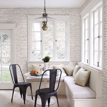 Show details for Runes Taupe Brushstrokes Wallpaper
