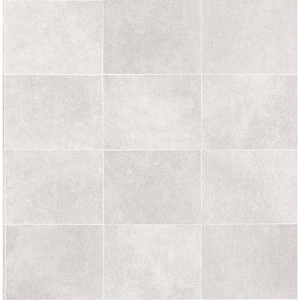 2904 Cecelia Light Grey Faux Tile Wallpaper By Brewster