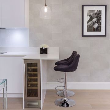 Show details for Cecelia Champagne Faux Tile Wallpaper