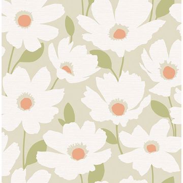 Picture of Astera Neutral Floral Wallpaper