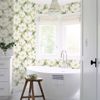Picture of Astera Green Floral Wallpaper