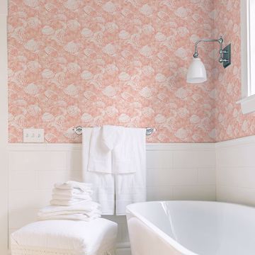 Show details for Surfside Coral Shells Wallpaper