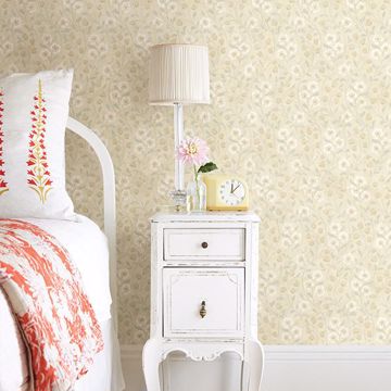 Show details for Patsy Beige Floral Wallpaper
