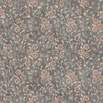 Picture of Patsy Charcoal Floral Wallpaper