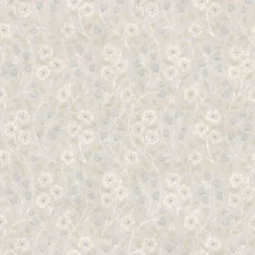 Picture of Patsy Grey Floral Wallpaper