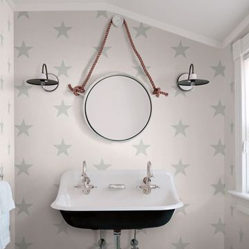 Show details for Mcgraw Teal Stars Wallpaper