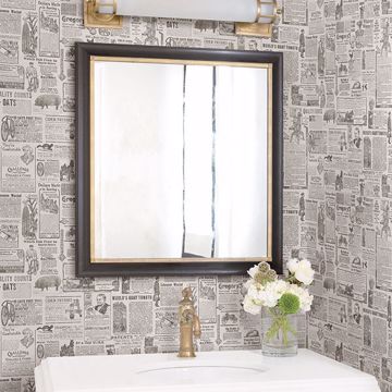 Show details for Underwood Taupe Vintage Newspaper Wallpaper