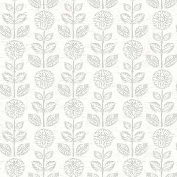 Picture of Dolly Light Grey Floral Wallpaper