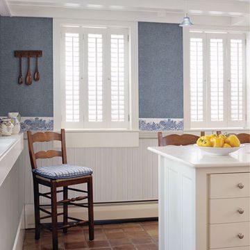 Show details for Waylon Denim Faux Fabric Wallpaper