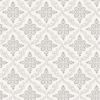 Picture of Wynonna Light Grey Geometric Floral Wallpaper