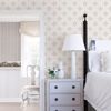 Picture of Wynonna Light Grey Geometric Floral Wallpaper
