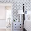 Picture of Wynonna Navy Geometric Floral Wallpaper