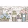 Picture of Greenhouse Light Grey Floral Trail Border