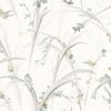Picture of Meadowlark Light Grey Botanical Wallpaper