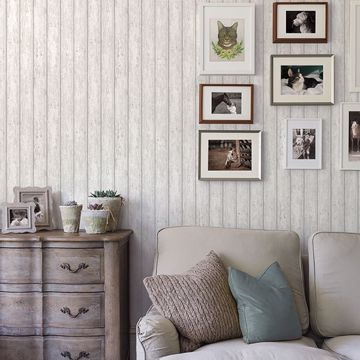 Show details for Jack White Weathered Clapboards Wallpaper