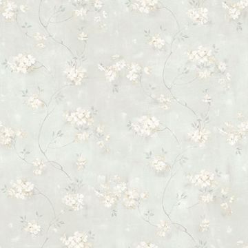 Picture of Braham Teal Floral Trail Wallpaper