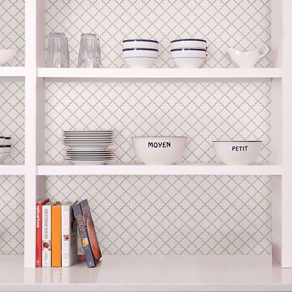 quatrefoil peel and stick backsplash