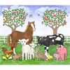Picture of Farm Animals Wall Mural