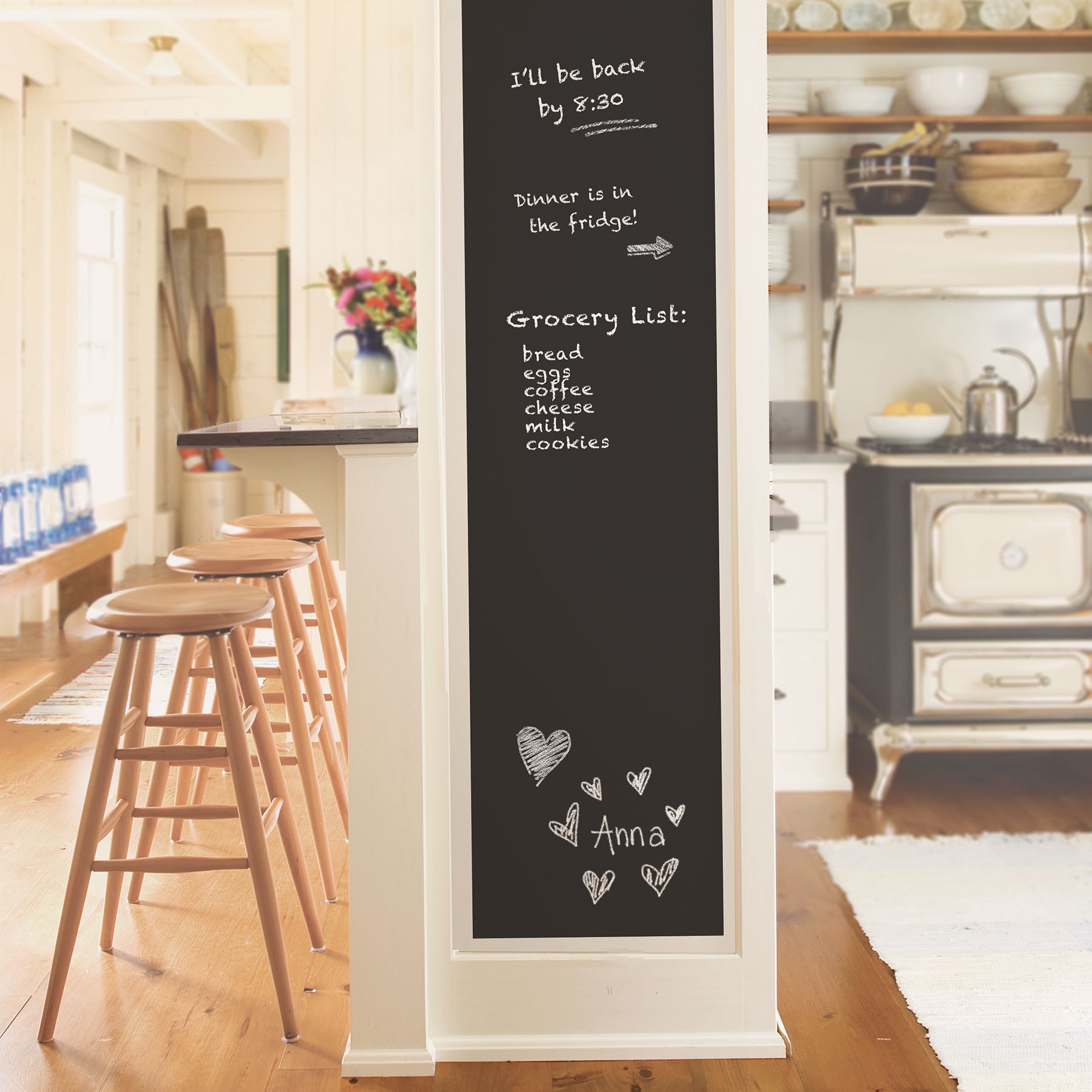 NH2589 Chalkboard Peel & Stick Wallpaper by InHome