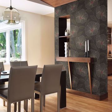 Show details for Mythic Brown Floral Wallpaper