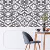 Picture of Black Linear Peel and Stick Wallpaper
