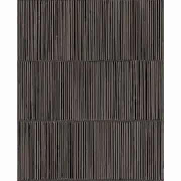 Picture of Aspen Charcoal Natural Stripe Wallpaper