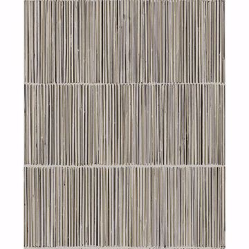 Picture of Aspen Grey Natural Stripe Wallpaper