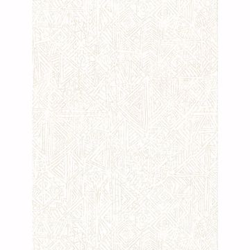 Picture of Longmont White Global Geometric Wallpaper