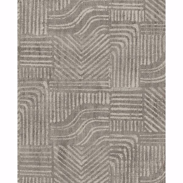 Picture of Pueblo Taupe Global Geometric Wallpaper