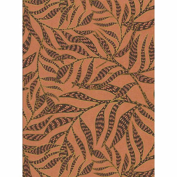 Picture of Montrose Coral Leaves Wallpaper