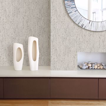 Show details for Malawi Light Grey Leather Texture Wallpaper
